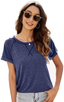 PIPIDREAM Summer Tops for Women Short Sleeve Casual Loose Tunic Top Crewneck T Shirts