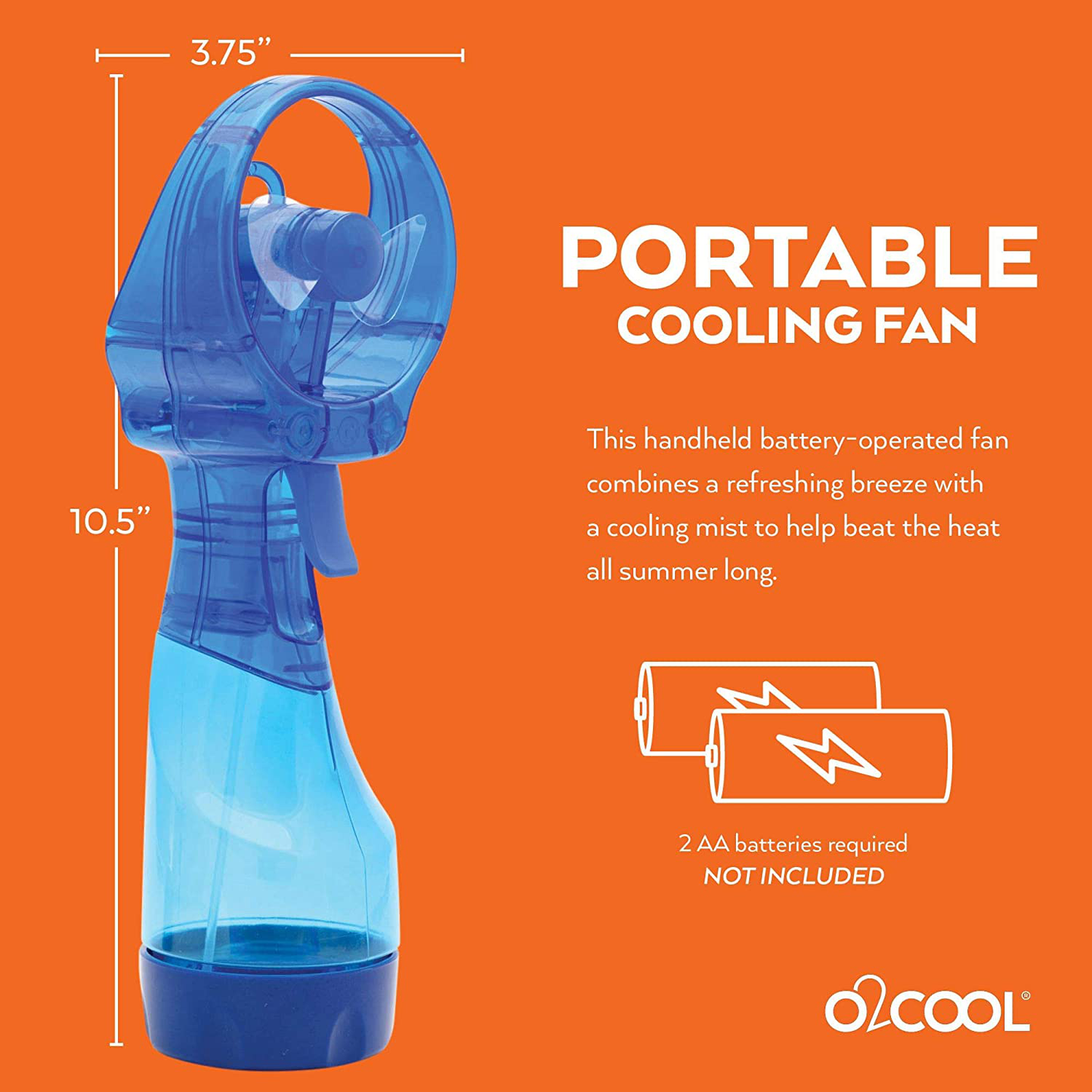 O2COOL Deluxe Misting Personal Fan