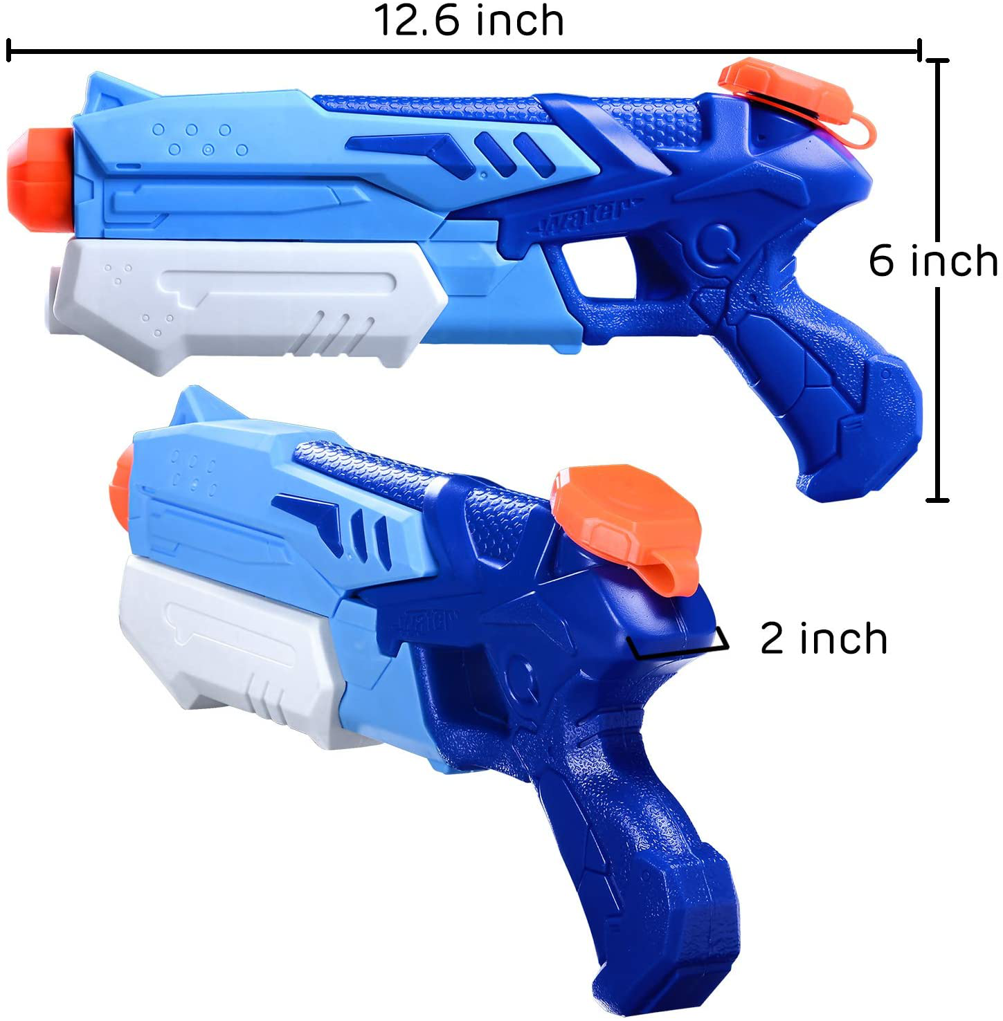 HITOP Water Guns for Kids Super Squirt Guns Water Soaker Blaster 300CC Toys Gifts for Boys Girls Children Summer Swimming Pool Beach Sand Outdoor Water Fighting Play Toys