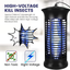 FBMPTA Bug Zapper Mosquito Killer, Flying Insect Killer Indoor, Fly Traps, Mosquito Lamp, Insect Zappers, Electric Mosquito Attractant Trap Plug in for Home, Patio, Garden (Square)