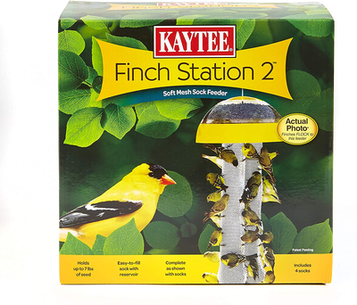 Kaytee Finch Feeder Yellow, 4 Socks