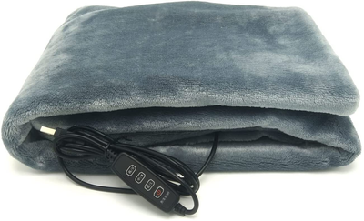USB Heated Shawl, Warm Electric Throws Flannel Blanket Heating Cushion Pad Blanket - 3 Speed Regulating Switch 34"X22"