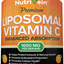 Nutrivein Liposomal Vitamin C 1650Mg - 180 Capsules - High Absorption Ascorbic Acid - Supports Immune System and Collagen Booster - Powerful Antioxidant High Dose Fat Soluble Supplement
