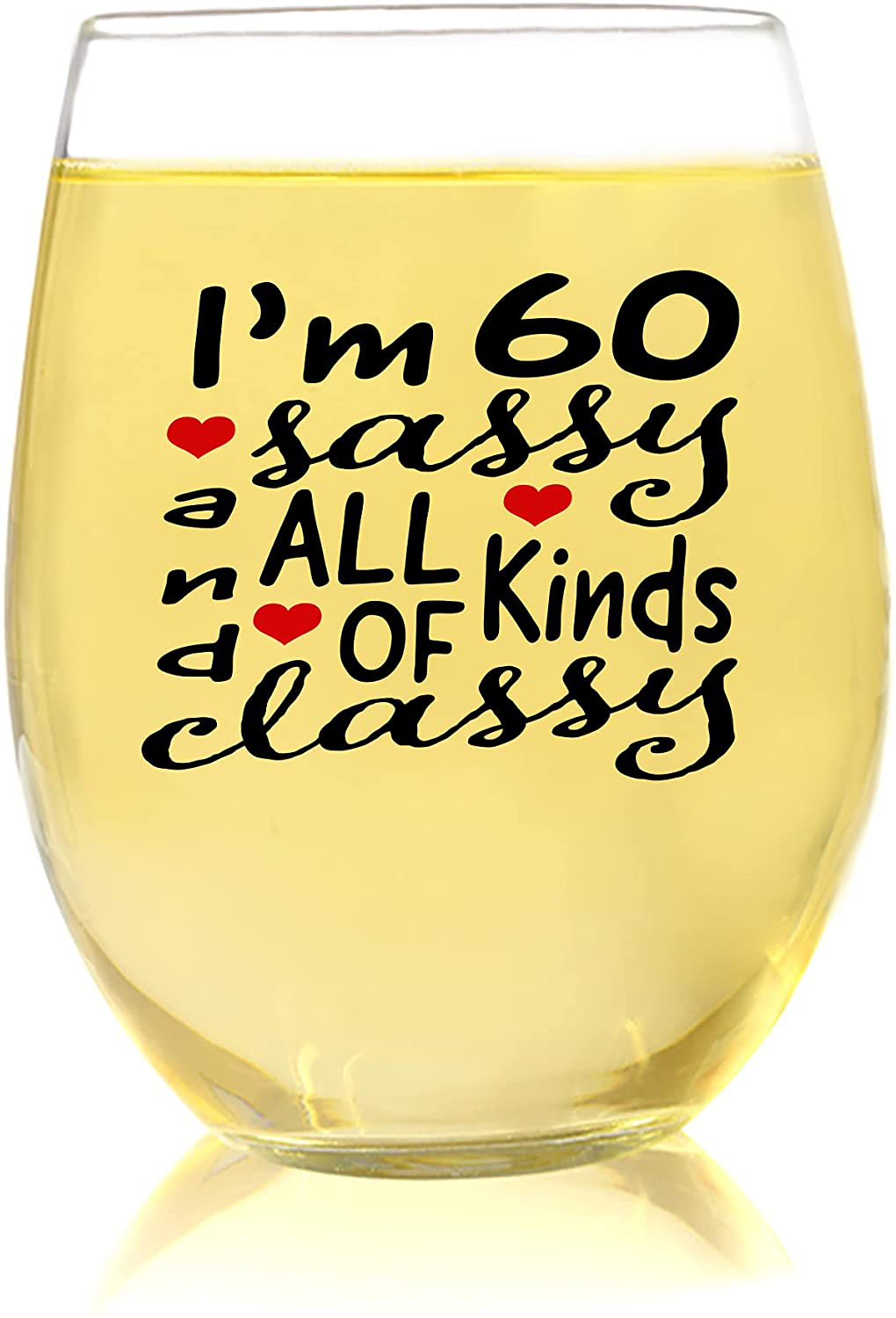 60 and Sassy, Funny 60th Birthday Gifts For Women Ideas, 60th Birthday Wine Glass, Party Favors 60th Birthday Photo Booth Props, Moms 60th Birthday Gifts For Her, Party Decorations 60th Birthday Decor