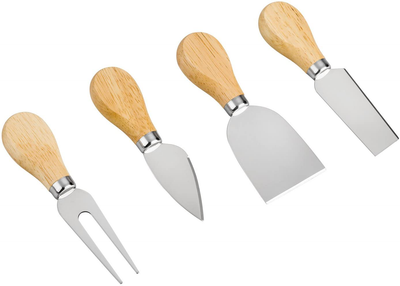 Yxchome 4 Cheese Knives Set-Mini Knife, Butter Knife & Fork