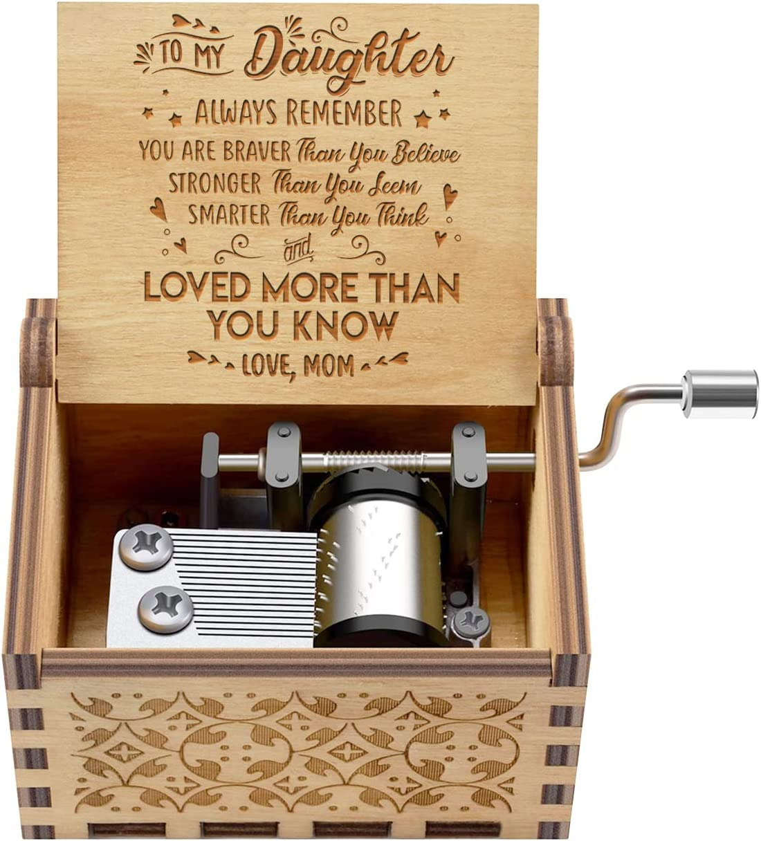 Engraved Color Music Box - Gift for Daughter from Mom - Don T Be Afraid of Being Different (Mb-370-Momdau) Christmas Gift Ideas for Her