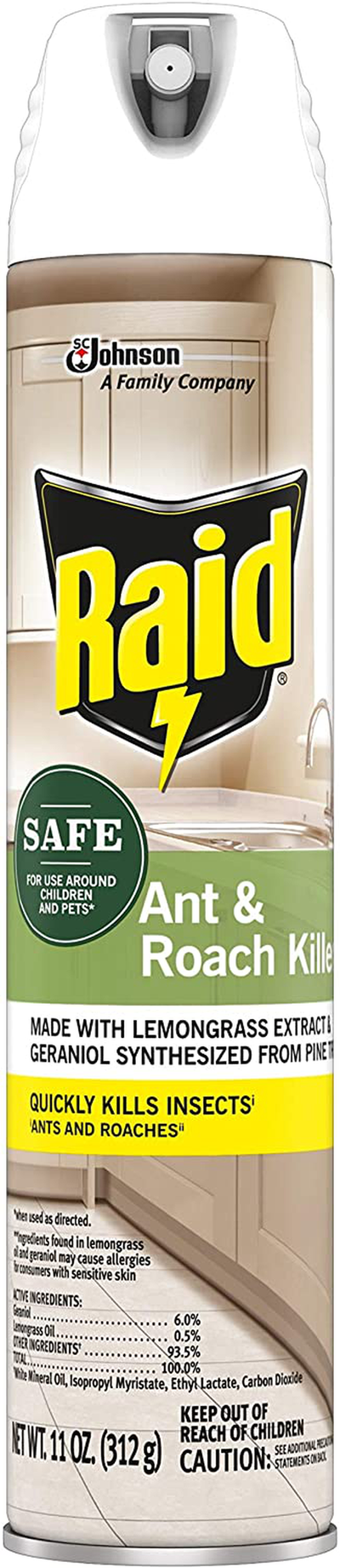 Raid Ant and Roach Killer, Aerosol Spray with Essential Oils (1)