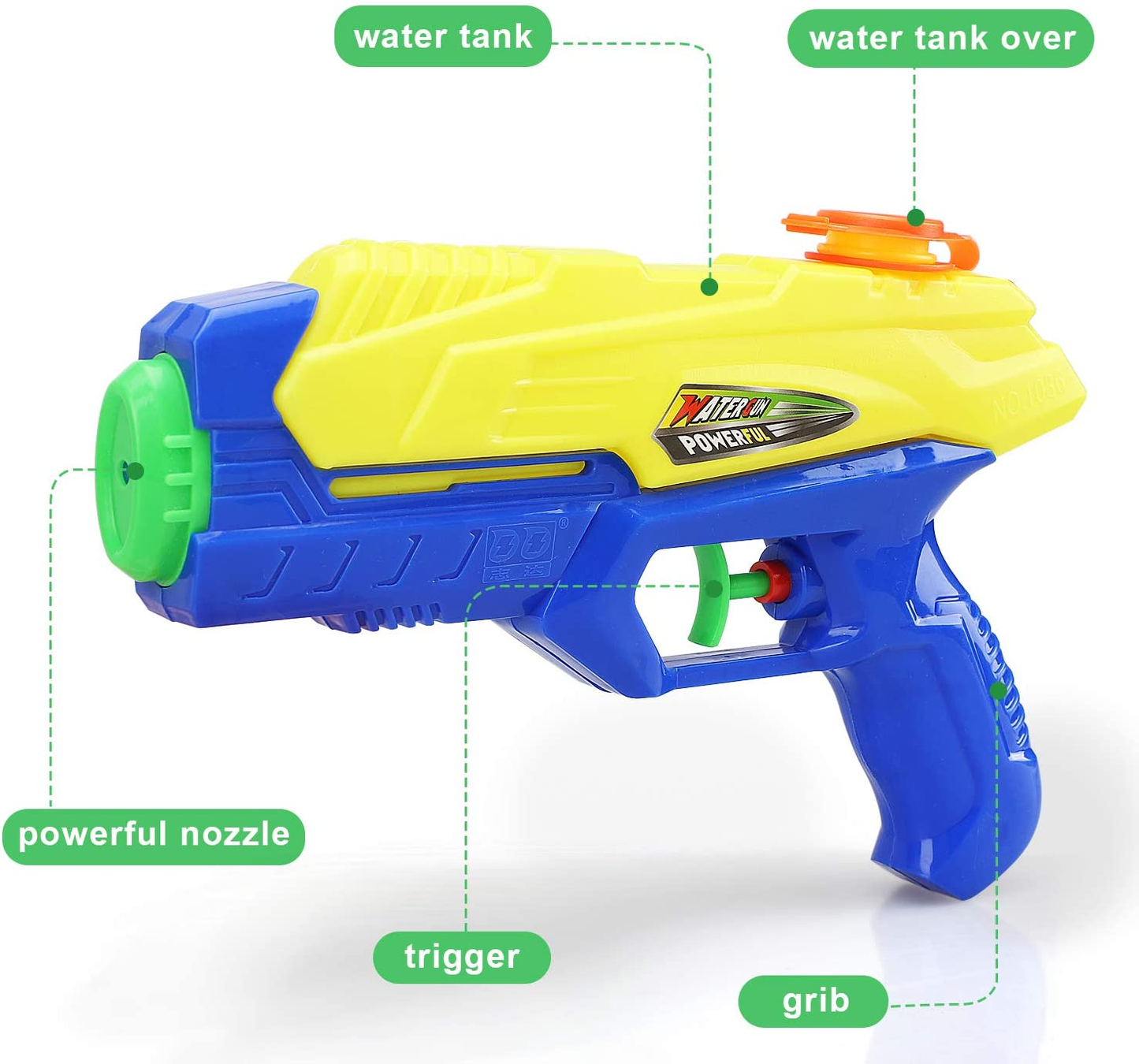Life Water Guns for Kids - 5 Pack Water Pistols - Water Shooter Toy - Kids Outdoor Toys Boys, Girls - Swimming Pool Toy - Beach Toy - Water Gun Pool Party Summer Toys Toddlers Kids (Squirt Guns)