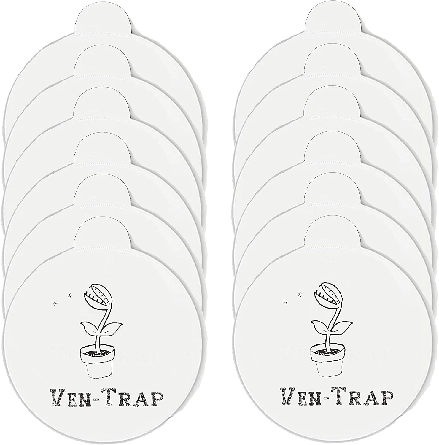 Sticky Glue Board Refill for Indoor Fly Trap for Mosquito Lamp -12 Pcs- Fits Katchy, Douhue, Huntingood and Other Models