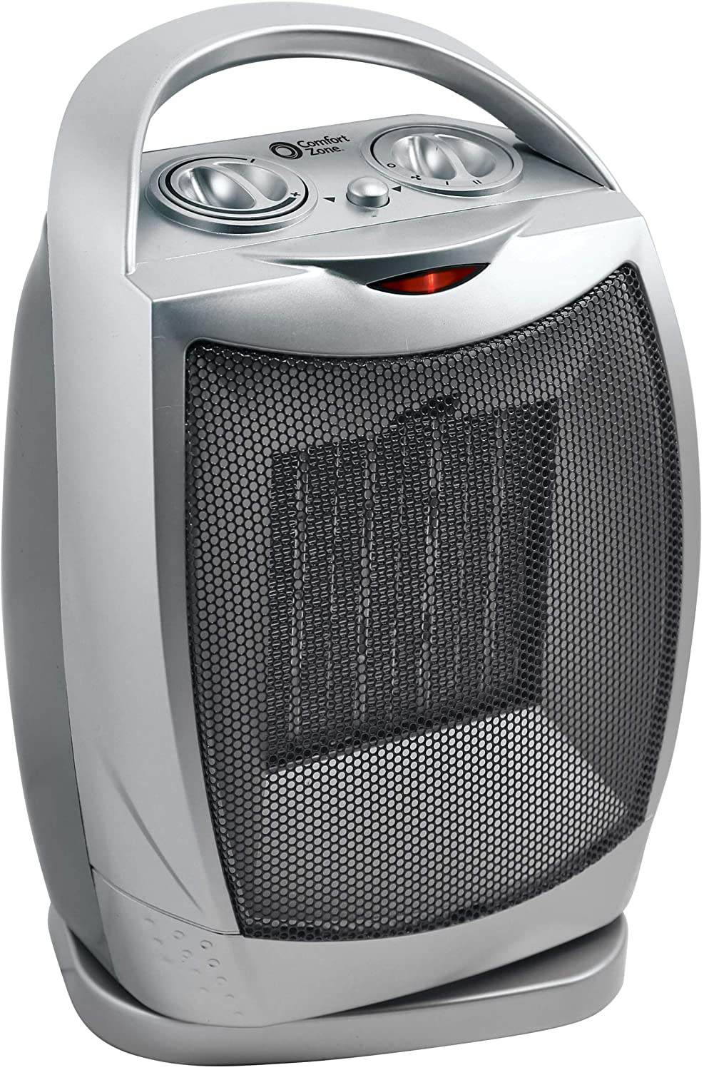 CCC Comfort Zone CZ449 Electric Heater, Ceramic Oscillating Thermal, Silver