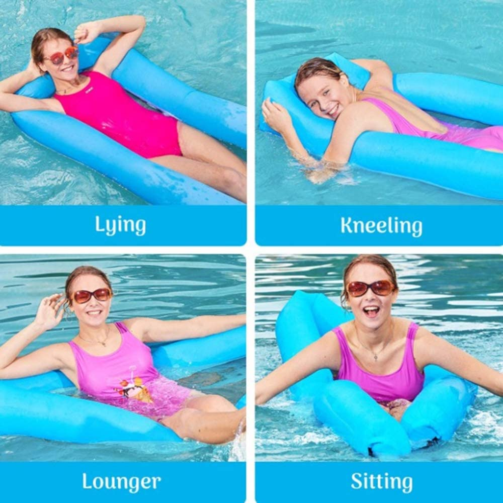 Pool Toys for Adults Floats Lounge Chair, Multifunctional Swimming Pool Hammock Portable Water Hammock, Summer U-Shaped Swimming Pool Beach Float for Adults and Kids