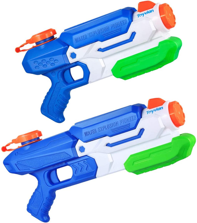 2 Pack Super Squirt Water Gun, Water Blaster 35.5Oz and 29Oz Swimming Pool Beach Toys