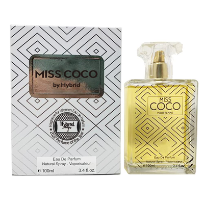 Hybrid & Company Miss Coco Fragrance for Women Eau De Parfum Natural Spray Sensual Scent, 3.4 Fl Oz