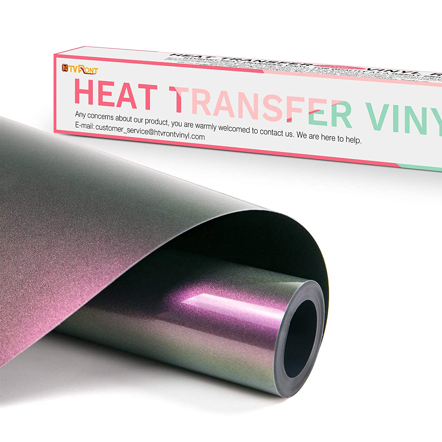 HTVRONT HTV Vinyl Rolls Heat Transfer Vinyl - 12" x 8ft Red HTV Vinyl for Shirts, Iron on Vinyl for Cricut & Cameo - Easy to Cut & Weed for Heat Vinyl Design