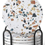 LIFVER Coasters for Drinks, Absorbent Coasters with Holder Set of 6, Avoid Furniture Being Scratched and Soiled, Housewarming Gift for Home Decor, 4 Inches -2 Terrazzo Pattern