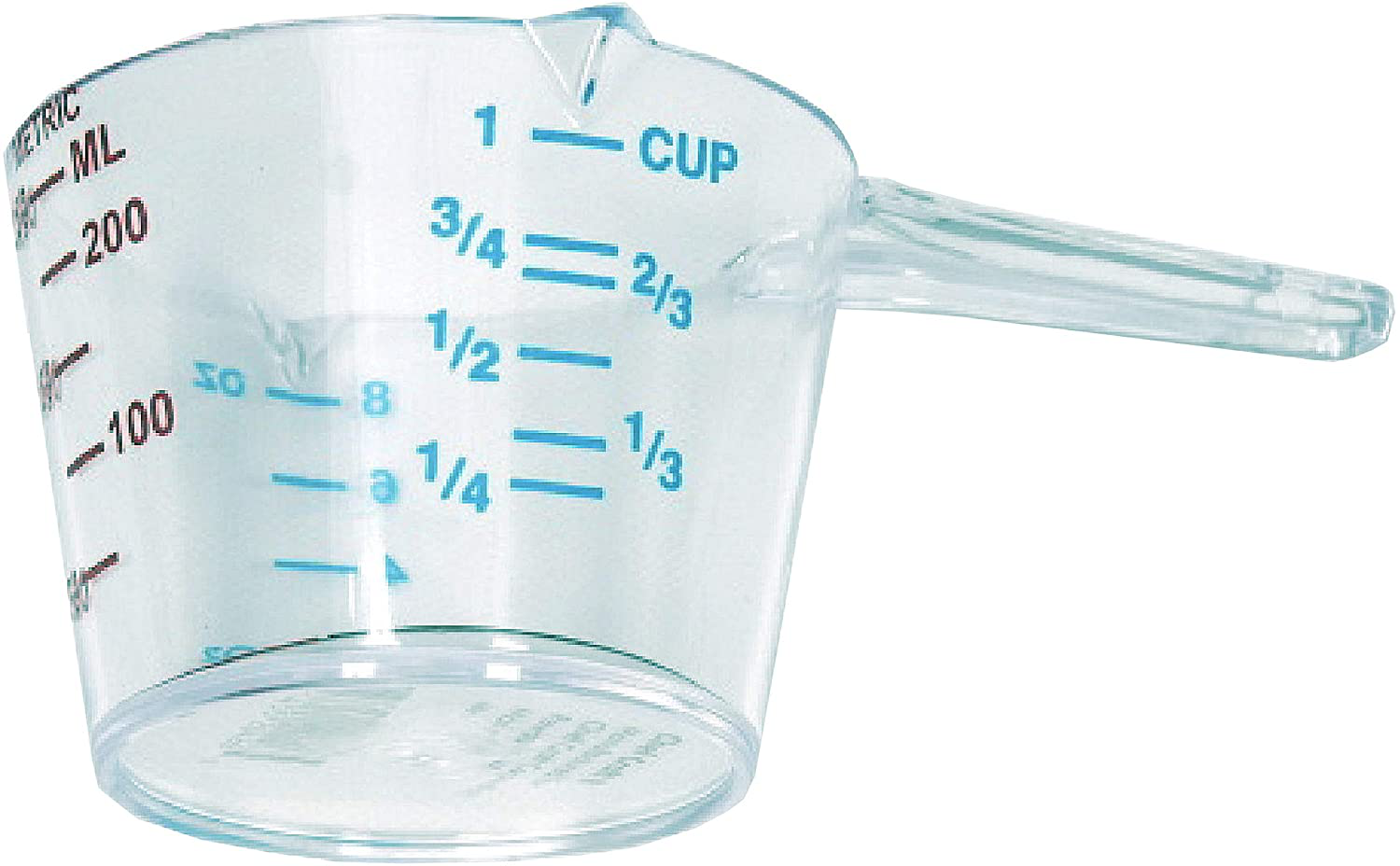 Chef Craft Select Plastic Measuring Cup, 4 Cup, Clear