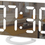 Digital Clock Large Display, LED Electric Alarm Clocks Mirror Surface for Makeup with Diming Mode, 3 Levels Brightness, Dual USB Ports Modern Decoration for Home Bedroom Decor-White