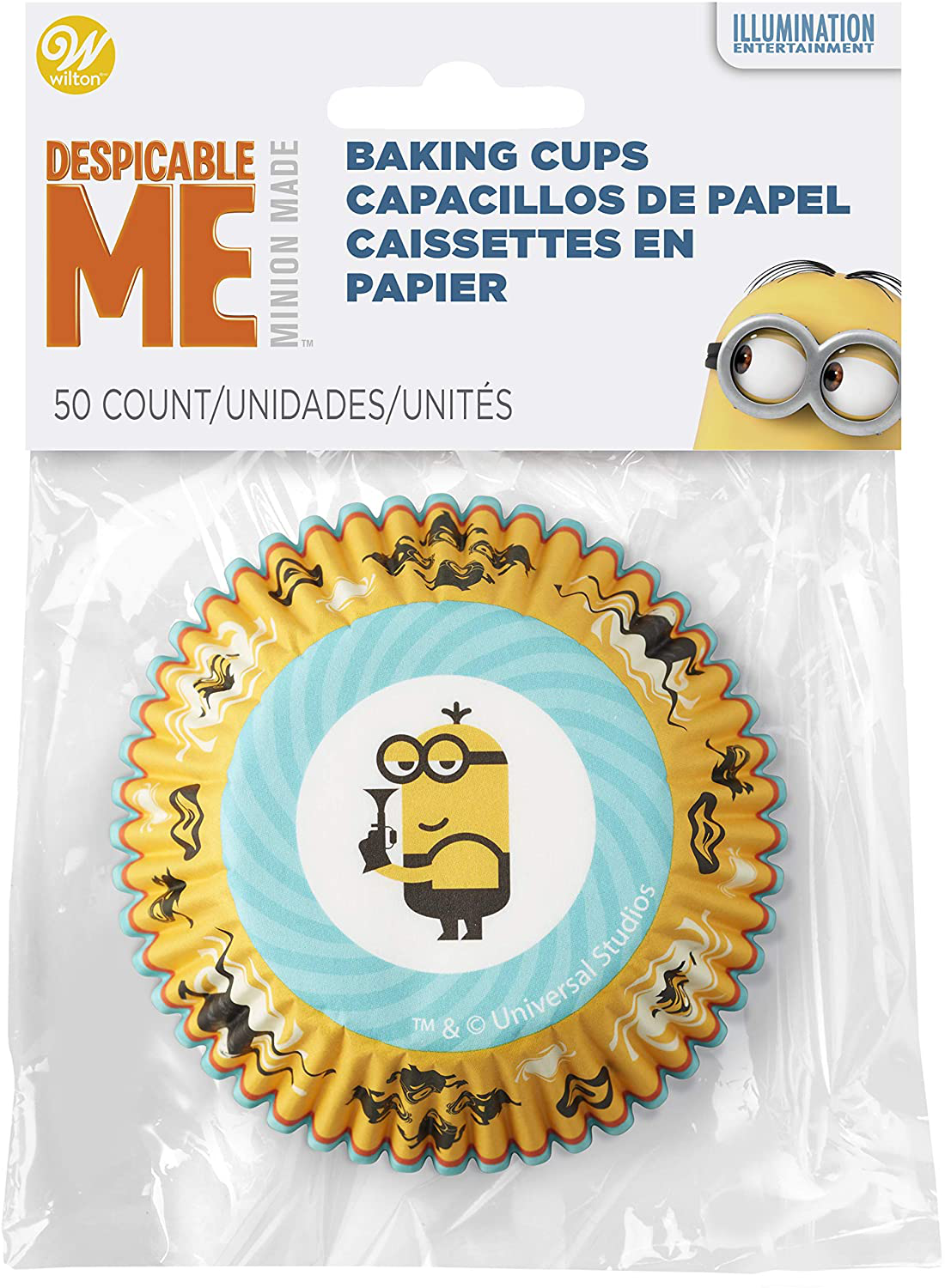 Wilton 50 Count Despicable Me 3 Minions Cupcake Liners, Assorted