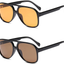YDAOWKN Classic Vintage Aviator Sunglasses for Women Men Large Frame Retro 70S Sunglasses