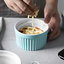DOWAN Ramekins 6 oz Oven Safe - 6 oz Ramekins for Creme Brulee Souffle, Porcelain Ramekins for Baking, Classic Style Ramekins Bowls, Set of 6, White