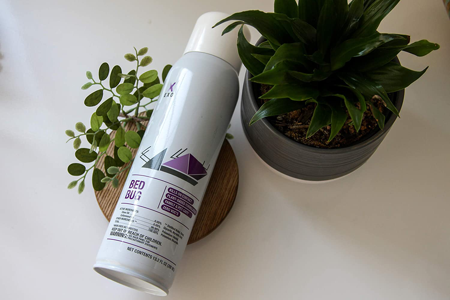 Pyur Solutions EXO Natural Insecticide Bug-Free, Bed Bug Killer Biodegradable Spray
