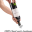 ERHIRY Wine Bottle Stopper Stainless Steel, Wine Bottle Plug with Silicone, Expanding Beverage Bottle Stopper, Reusable Wine Saver, Bottle Sealer Keeps Wine Fresh, Best Gift Accessories (2 PACK)