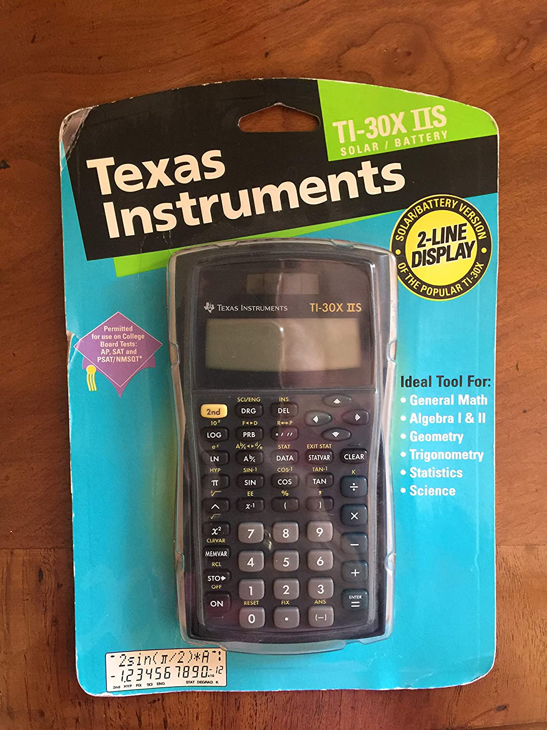 Back To School Texas Instruments Fundamental TI-30X IIS, 2-Line Scientific Calculator Supply Kit, Essential Classroom Teaching & Advance Training Resource Tool for Math Science Algebra Statistics Trig