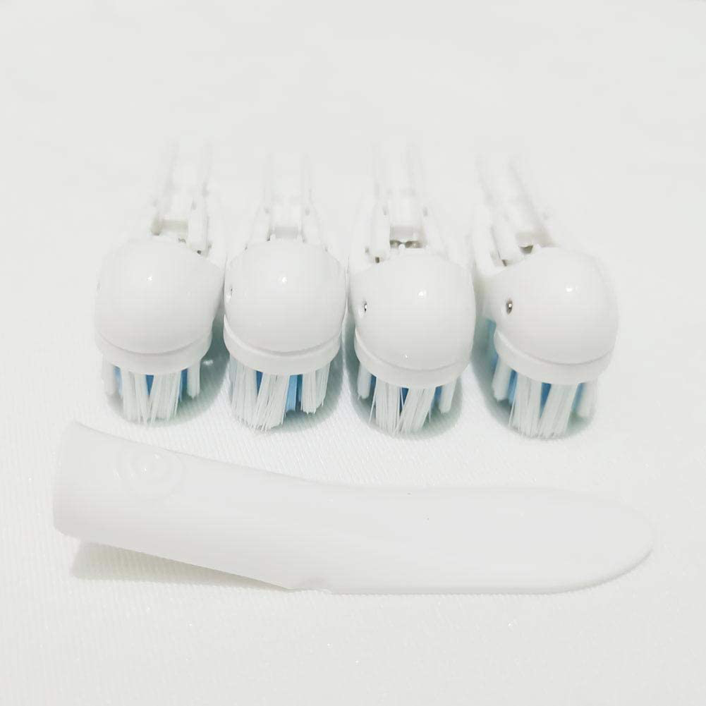 Sensitive Replacement Electric Replacement Toothbrush Heads (4 Count), Dual Clean Rotating Sets for Braun Oral B Cross Action Power