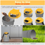Flips N-Slide Mouse Bucket Lid Trap,Upgraded Magnetic Mouse Bucket Lid Traps for 5 Gallon Bucket Auto Resets Humane or Lethal Trap Door Style, Mice Control Traps (Yellow-Cat Style-1 Pack)
