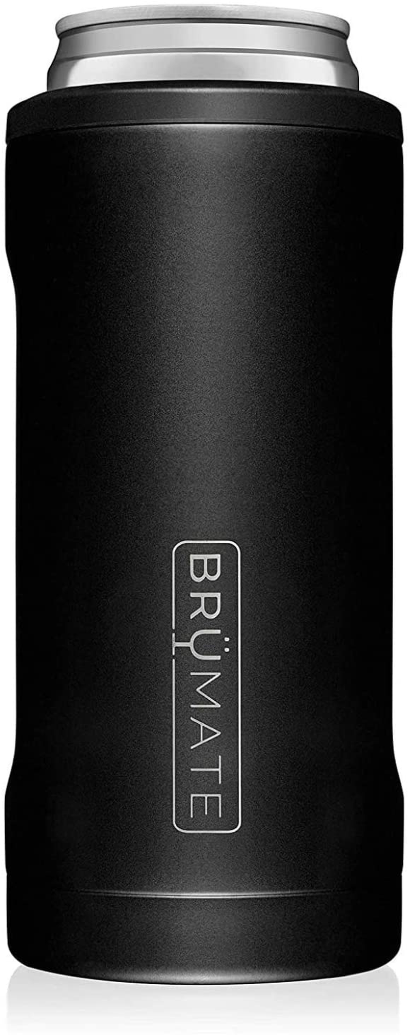 BrüMate Hopsulator Slim Double-walled Stainless Steel Insulated Can Cooler for 12 Oz Slim Cans