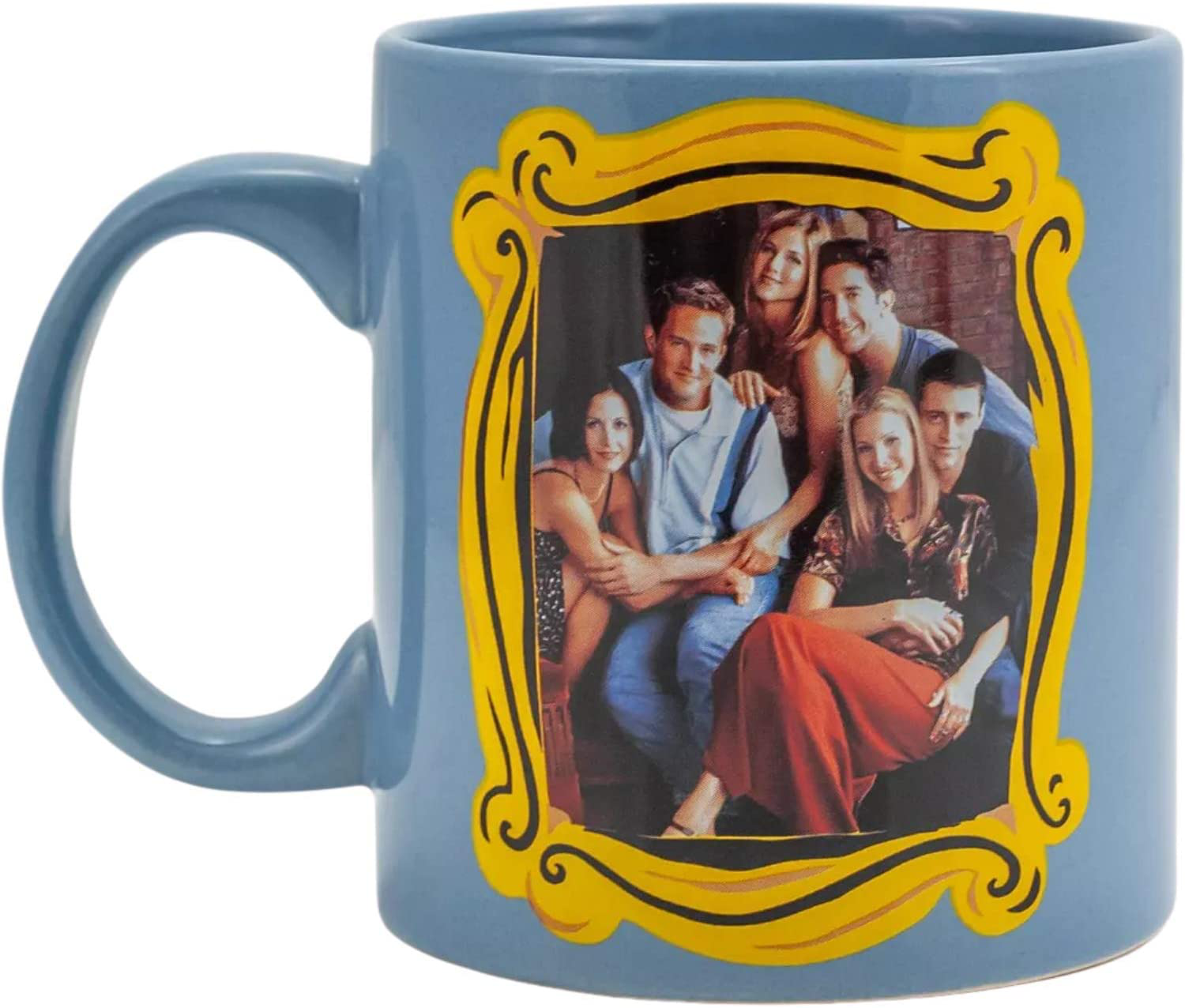 Silver Buffalo FRIENDS Central Perk Black Ceramic Mug Oversized for Coffee, Soup, 24 Ounces