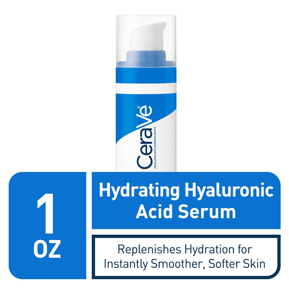 CeraVe Hyaluronic Acid Face Serum | 1 oz | Hydrating Serum for Face with Vitamin B5 | For Normal to Dry Skin | Paraben & Fragrance Free