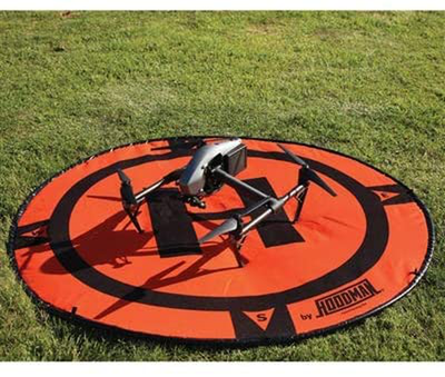 Hoodman HDLP Drone Landing Pad Launch Accessory 5 Foot Diameter Fits DJI Matrice Inspire Size Smaller RC Quadcopter