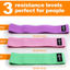 Resistance Bands，Set for Men and Women, Pack of 3 Different Resistance Levels Elastic Band for Home Gym Long Exercise Workout – Great Fitness Equipment for Training, Yoga