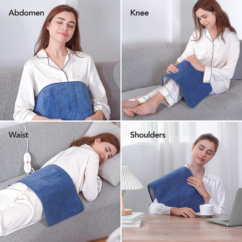 Large Heating Pad 12''X24'' with 4 Heat Settings, Auto Shut-Off