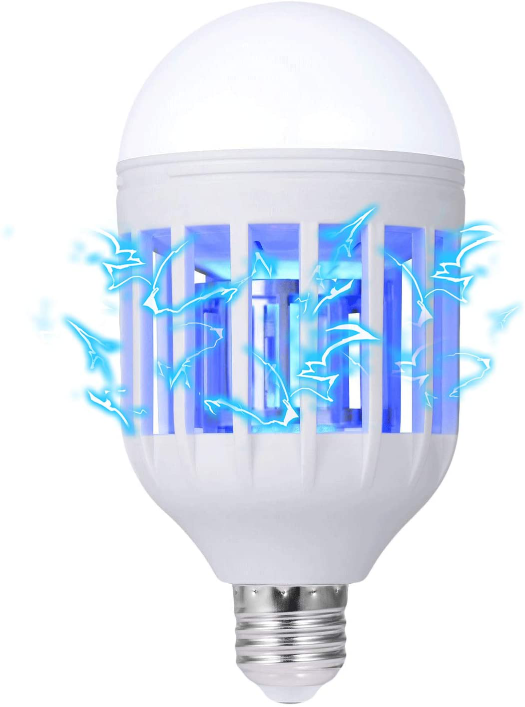 Bug Zapper Light Bulb, 2 in 1 Mosquitoes Killer Lamp Led Electronic Insect & Fly Killer