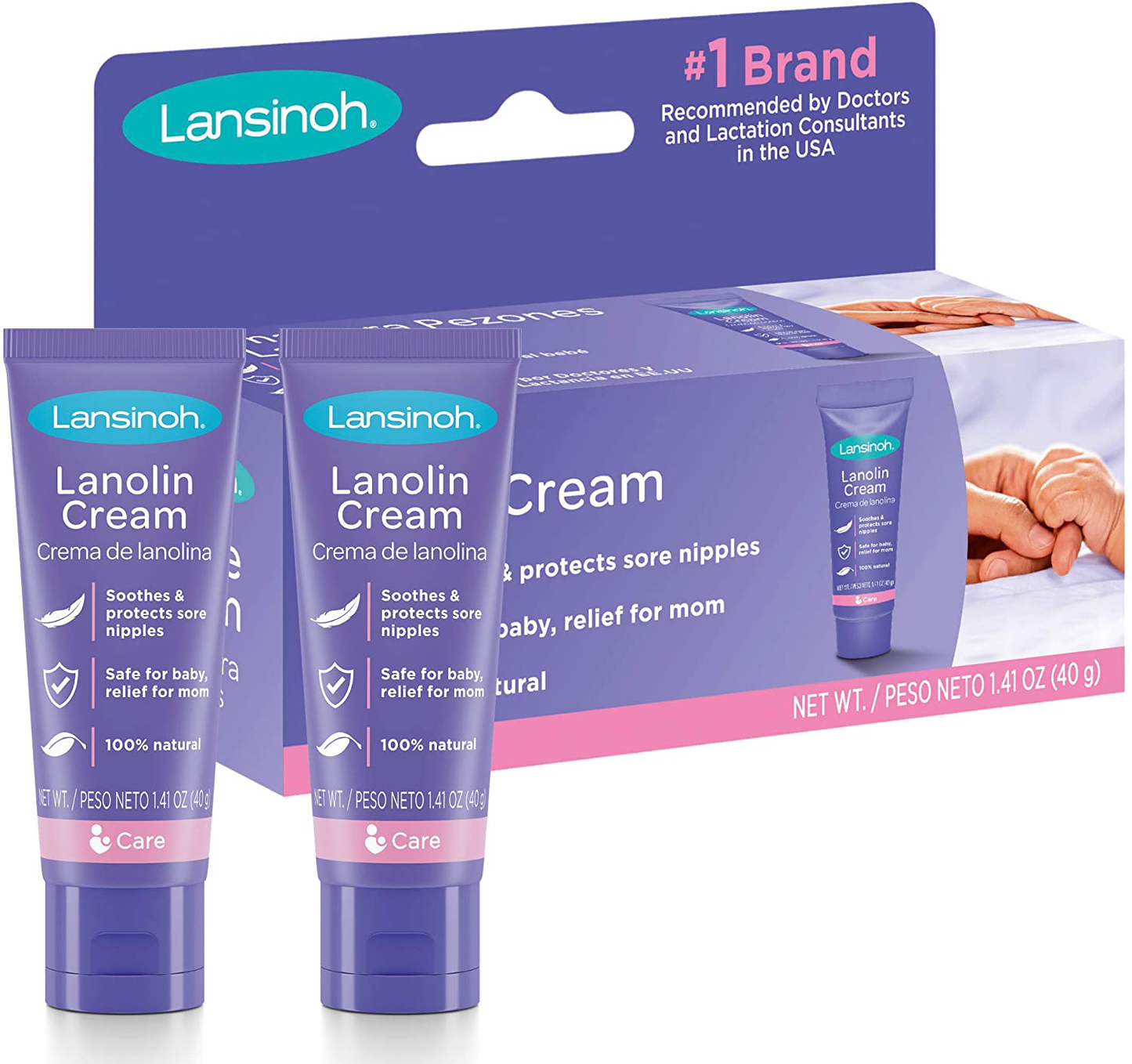 Lansinoh Lanolin Nipple Cream for Breastfeeding, 1.41 Ounces