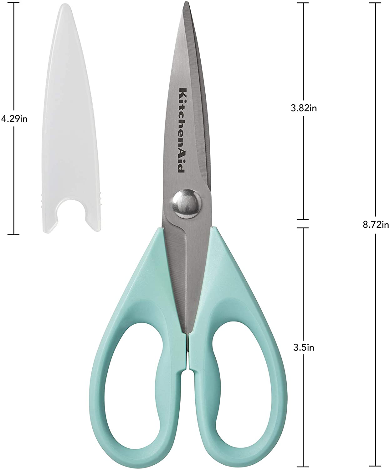 KitchenAid All Purpose Shears with Protective Sheath, 8.72-Inch, Gray