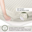 Whisper Organics 100% Organic Cotton Quilted Mattress Cover, 17" Deep - GOTS Certified (King)