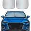 EcoNour Foldable 2-Piece Sun Shade for Car Windshield | Total Sun Heat and UV Protection with Automotive Interior Sun Protection | Window Sunshade with Complete Interior Protection (Small 23.5"x 29")