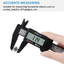 Digital Caliper, Adoric 0-6" Calipers Measuring Tool - Electronic Micrometer Caliper with Large LCD Screen, Auto-Off Feature, Inch and Millimeter Conversion