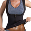 Women Waist Trainer Vest Slim Corset Neoprene Sauna Tank Top Zipper Shaper Shirt Black