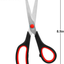 Scissors 3 Pack, Students Scissors for School, Office, Kitchen, 8" Fabric Sewing Scissors - Strong, Sharp and Ergonomic, Comfortable to Hold