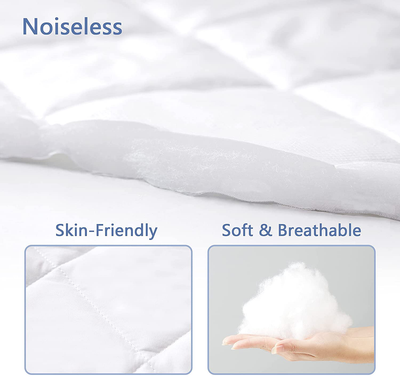 Ralawen Mattress Pad Full,100% Waterproof Mattress Cover, Breathable Noiseless Mattress Protector with 8-21" Deep Pocket