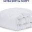 SLEEP ZONE Quilted Mattress Pad Cover - Extra Thick Soft Fluffy Bedding Topper Pillow Top Upto 21 inch Deep Pocket, White, Full