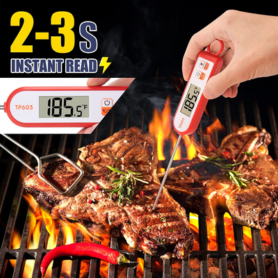 Instant Read Meat Thermometer Digital Food Thermometer Cooking Thermometer Instant Read Meat Thermometer Candy Thermometer with Fahrenheit/Celsius(℉/℃) Switch for Food Meat Grill BBQ Milk by DWEPTU