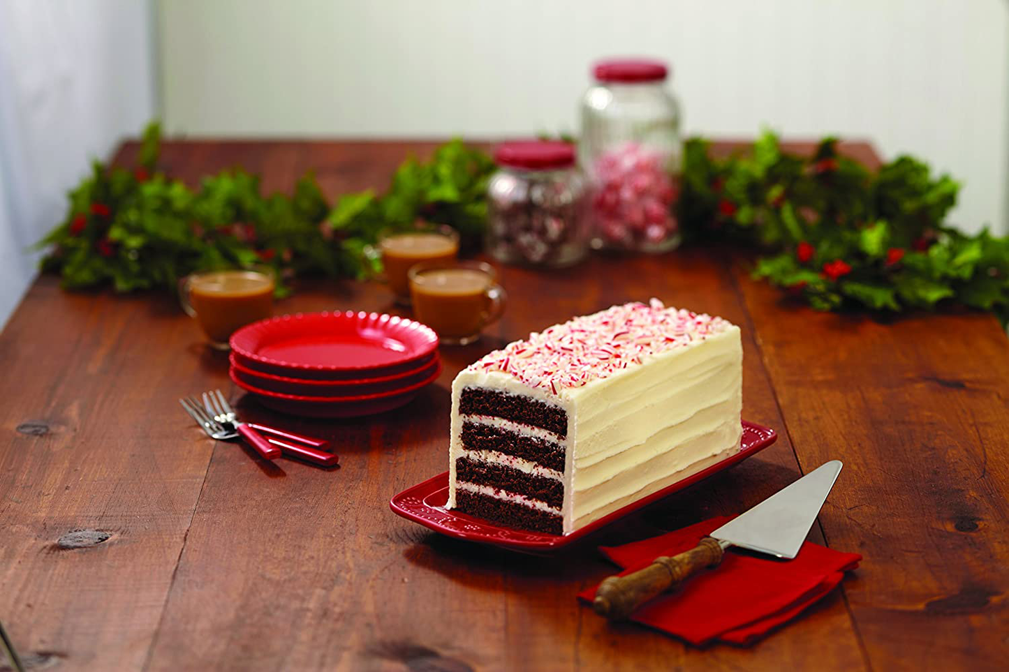 Wilton Easy Layers! Square Layer Cake Pans Set, 4-Piece