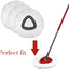 12 Pack Mop Replacement Heads Compatible with Spin Mop, Microfiber Spin Mop Refills, Easy Cleaning Mop Head Replacement