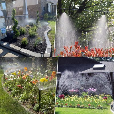 Garden Irrigation System,124 Pack+59Ft Tubing Hose Drip Irrigation Kit