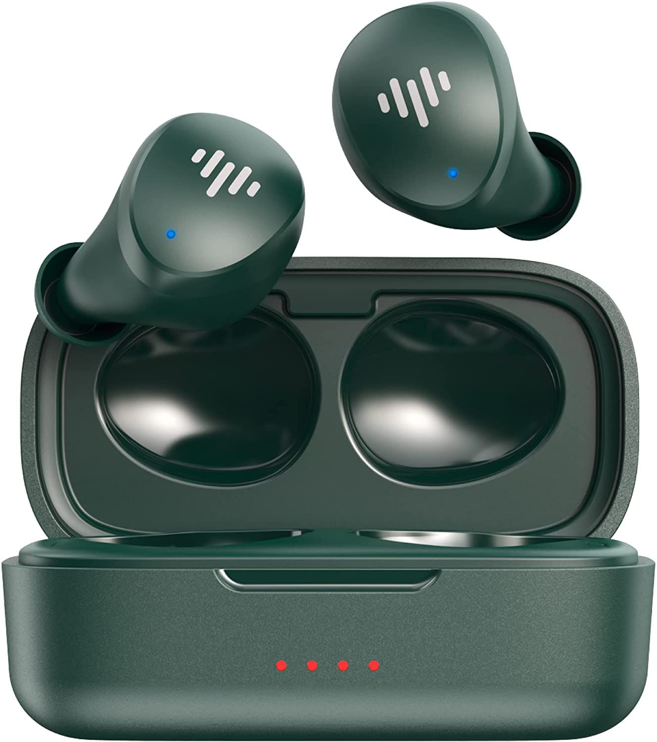 Wireless Earbuds Bluetooth in-Ear True Cordless with Hands-Free Call MEMS Microphone, IPX6 Waterproof Protection, Long Playtime; Includes Compact Charging Case & 4 Ear Tips